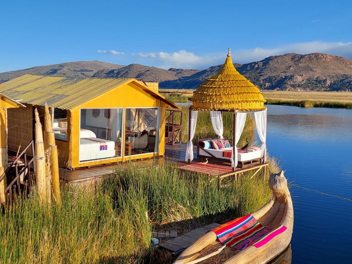 Uros Lodge Peru Puno Eksteriør billede