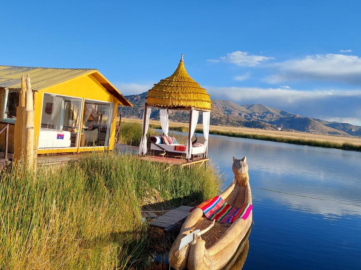 Uros Lodge Peru Puno Eksteriør billede