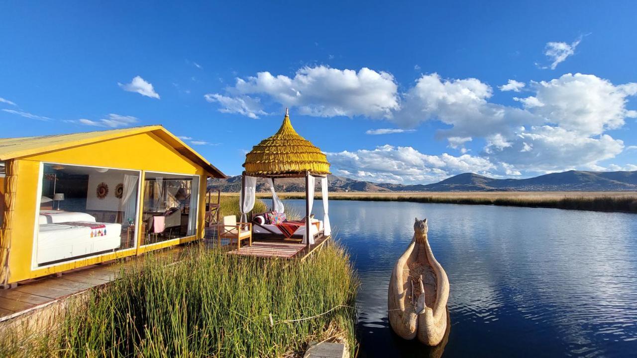 Uros Lodge Peru Puno Eksteriør billede