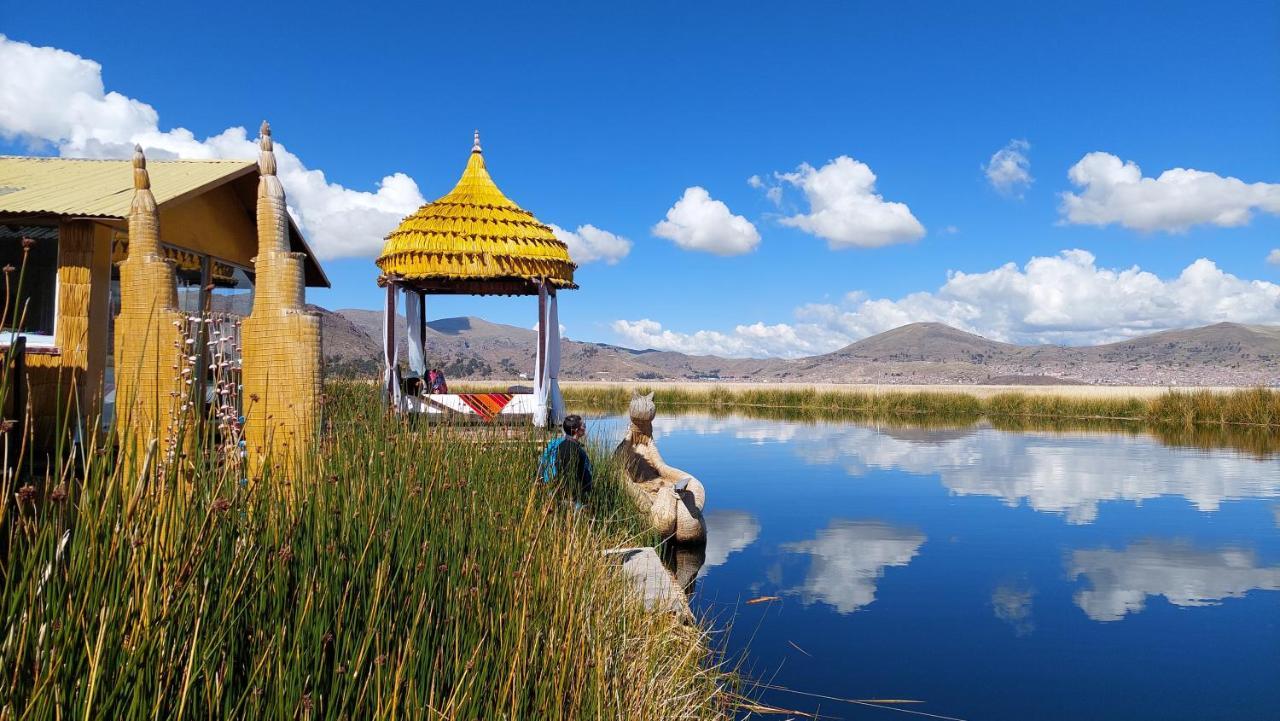 Uros Lodge Peru Puno Eksteriør billede