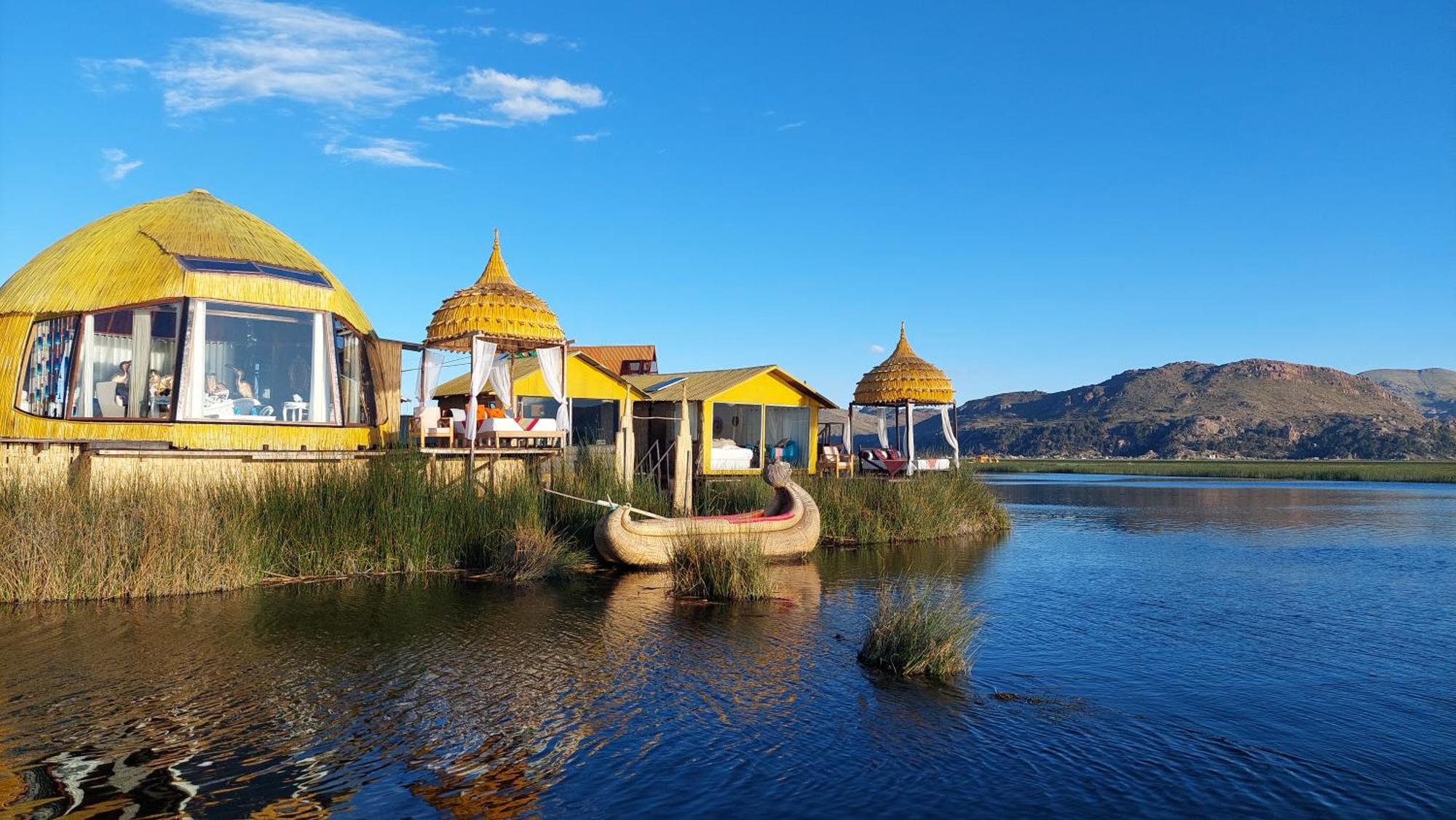 Uros Lodge Peru Puno Eksteriør billede